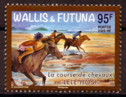 Wallis Et Futuna 2023 - La Course De Chevaux - 1 Val Neuf // Mnh - Unused Stamps