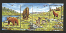 Ireland 1999 Animals Extinct In Ireland. Mammoth, European Giant Deer, Wolf, Brown Bear   Mi  Bloc 33  MNH(**) - Andere & Zonder Classificatie