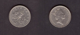 GREAT BRITAIN   5 PENCE 1991 (KM # 937b) #7290 - 5 Pence & 5 New Pence