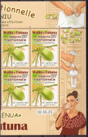 Wallis Et Futuna 2023 - Médecine Traditionnelle, Coco - Bloque De 4 Timbres Avec Coin Daté Neuf // Mnh - Unused Stamps