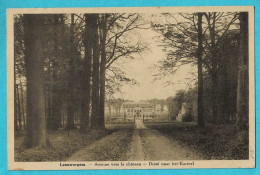 * Leeuwergem (Zottegem - Oost Vlaanderen) * (Uitg Aug. Broeckaert - Em. Beernaert) Avenue Vers Le Chateau, Kasteel - Zottegem