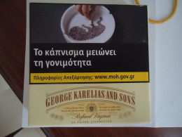 GREECE USED EMPTY CIGARETTES NEW BOXES KARELIA   KARELIAS  ΕΛΛΑΣ - Cajas Para Tabaco (vacios)