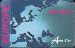 Norway - PPC07VII-01  Prepaid Calling Card - Asia Star - Europa Map - 100 Units - Norwegen