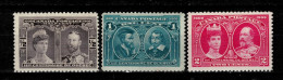 Canada Stamp 1908 / Sc# 96/98 1/2 - 2¢  MLH Lot - Nuevos