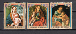 BURUNDI  N° 577 à 579   NEUFS SANS  CHARNIERE COTE 3.00€     NOEL TABLEAUX - Unused Stamps