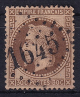 FRANCE 1867 - Canceled - YT 30b - 1863-1870 Napoleon III With Laurels