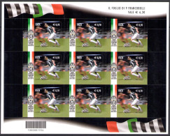 2013 Italia - Repubblica , Minifoglio Juventus Campione , Catalogo Sassone N° 30 , MNH** - Full Sheets