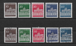 BRD/Bund 1966 Brandenburger Tor Mi.Nr. 506/10 Kpl. Satz ** + Gestempelt    - Ungebraucht