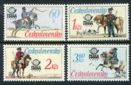 CZECHOSLOVAKIA 1977 Postal Uniforms MNH/**, Michel 2377-80 - Ungebraucht