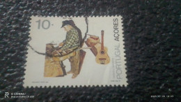 PORTEKİZ-1980- 00---       10ESC      USED            AÇORES - Oblitérés