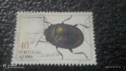 PORTEKİZ-1980- 00---       40ESC      USED            AÇORES - Usati