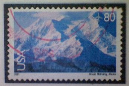 United States, Scott #C137 Used(o) Air Mail, 2001, Mount McKinley, Alaska, 80¢, Multicolored - 3a. 1961-… Usados