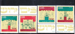 JOURNéE DE L'INDéPËNDANCE 4 VALEURS AVEC BANDELETTES NEUF ** N°486/89 YVERT ET TELLIER 1972 - Unused Stamps (without Tabs)