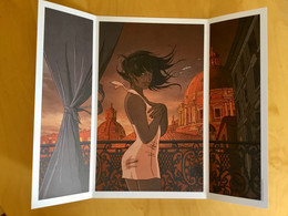 Superbe Ex Libris Illustration Sexy - UNE NUIT À ROME - Jim - Édition Limitée - Illustrators J - L