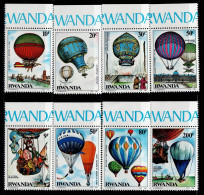 2819A- RWANDA- # 1183-1190  MNH - BALLONS - Nuovi