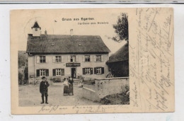 7842 KANDERN - EGERTEN, Gasthaus Zum Hirschen, Jäger, Trachten, 1905 - Kandern