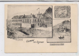 5372 GEMÜND, Hotel Bergemann, Künstler-Karte, Verlag Schlemmer - Kall, Ca. 1905 - Schleiden