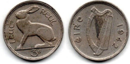MA 24113 / Irlande - Irland - Eire 3 Pence 1942 TTB - Ireland
