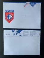 Cape Kap Cabo Verde Stationery Entier Postal Ganzsache Taxa Paga Correio Azul Internacional Pre-paid 100g Airmail Exprès - Kap Verde