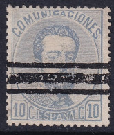 Spain 1873 Sc 181 España Ed 121 Bar (barrados) Cancel - Usati
