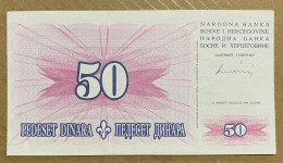 Bosnia And Herzegovina 50 Dinara 1994 XF+, Pick43a - Bosnie-Herzegovine