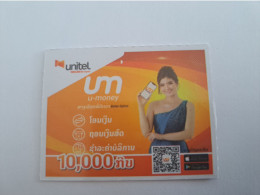 LAOS  /UNITEL/ GSM LOAD CARD  31 /12/ 2024 / MINT   **14349** - Laos