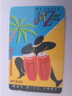 ST LUCIA    $ 20   CABLE & WIRELESS  STL-147E   147CSLE  JAZZ FESTIVAL 1997       Fine Used Card ** 14355 ** - Santa Lucía