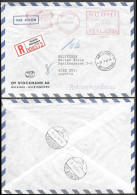 Finland Stockmann Registered Cover To Austria 1961. Meter Franking - Briefe U. Dokumente