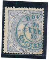 Espagne N° 107 Oblitéré Cachet Bleu De Hoyos Caceres Du 16 Février 1870 - Used Stamps