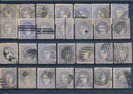 Espagne N° 107 X 28 Timbres Oblitérés Avec Oblitérations à étudier Et Un Neuf (*) Aux Moustaches ! Et Annulés - Used Stamps