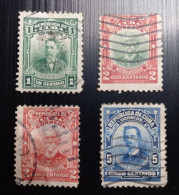 Cuba – Lot 4 Timbres Oblitérés, 1910 Politiciens, Militaires Révolutionnaires Patriotes - Usados