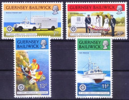 Guernsey 1977 MNH 4v, St John Ambulance, Medical, Rescue, Nurse, Medicine - EHBO