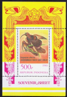 Indonesia 1983 MNH MS, Black-billed Sicklebill, Birds - Kuckucke & Turakos