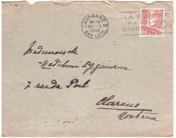 1938 ANNULLO TARGHETTA LETTERA - Postage Meters