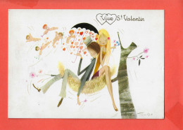 Vive Saint Valentin Cp Animée Illustrée Par TUMORO - Saint-Valentin