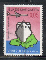 VENEZUELA 1973 ESTABILISHMENT OF MARGARITA ISLAND AS A FREE PORT ZONA FRANCA 5c USED USATO OBLITERE' - Venezuela