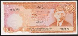 PAKISTAN PR7b    100 RUPEES   1975-78 #A/6  Signature 9   UNC. 2 P.h. - Pakistan