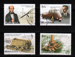 2010 - Inventeurs Roumains Mi No 6481/6484 - Gebraucht