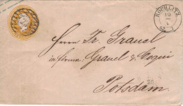 Ganzsache Sachsen Rochlitz Ziffernstempel 23 1862 > Potsdam - Sachsen