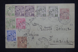 MONACO - Entier Postal + Compléments Pour Interlaken En 1909- L 145175 - Postal Stationery