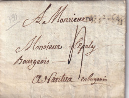 France Marque Postale - DE LYON - Avec Texte - 1791 - 1701-1800: Precursori XVIII