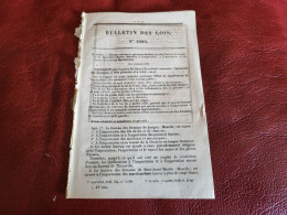 BULLETIN DES LOIS 1863 DECRET IMPERIALBUREAUX DES DOUANES LOGWY MONT SAINT MARTIN MOSELLE IMPORTATION EXPORTATION - Decreti & Leggi