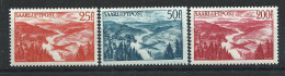 Saar PA N°9/11** (MNH) 1948 - Vallée De La Sarre Près De Mettlach - Poste Aérienne