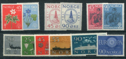 NORWAY 1960 Complete Commemorative Issues MNH / **.  Michel 438-49 - Años Completos