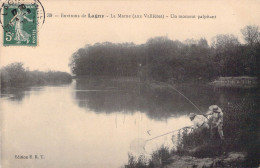 FRANCE - 77 - Environs De LAGNY - La Marne - Un Moment Palpitant - Pêche - Carte Postale Ancienne - Lagny Sur Marne