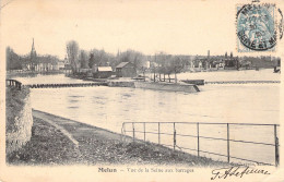 FRANCE - 77 - MELUN - Vue De La Seine Aux Barrages - Carte Postale Ancienne - Melun