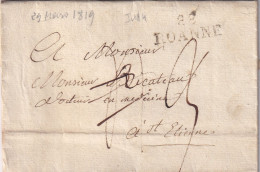 France Marque Postale - 88 / ROANNE - Avec Texte - 1819 - 1801-1848: Précurseurs XIX