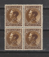 COB 402 ** Neuf Sans Charnière Bloc De 4 - 1934-1935 Léopold III