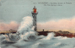 FRANCE - 76 - LE HAVRE - La Jetée Un Jour De Tempête - Carte Postale Ancienne - Non Classés