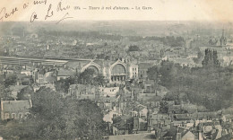 Tours * Vue Aérienne Sur La Ville Et La Gare - Tours